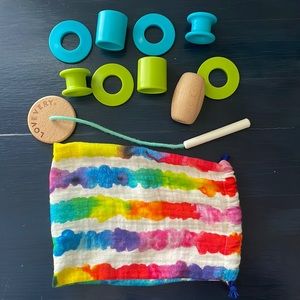 Lovevery Bead Kit (missing one wooden bead)